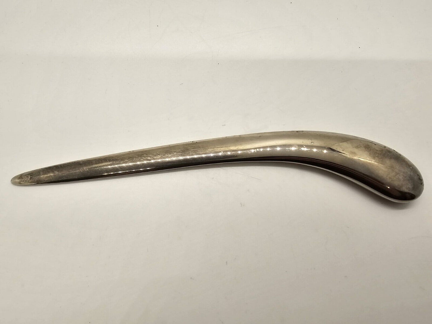 Vtg MCM Danish Silver Plate Letter Opener Hallmarked 8.5" 5 Ounces