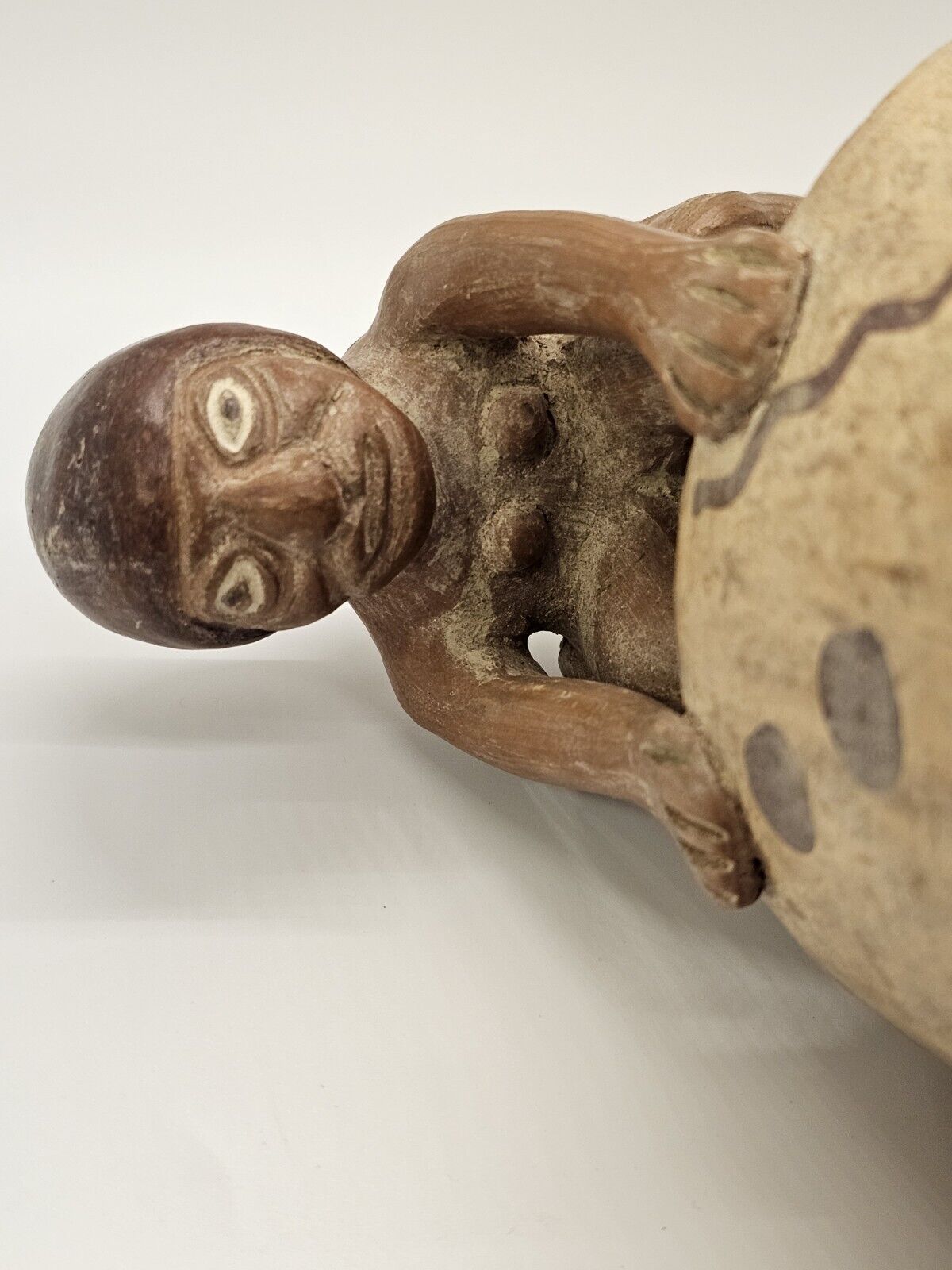 Peruvian Erotic Sexuality Pottery Stirrup Vessel Pre Columbian? Handmade