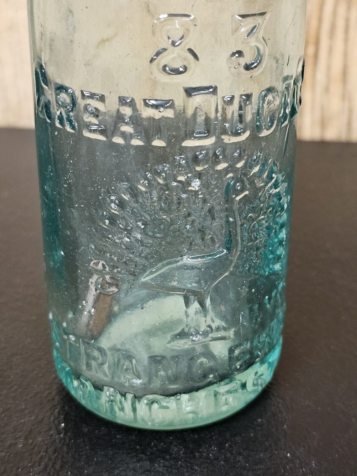 M Lapidus 83 Codd Bottle Peacock Great Ducie Strangeways Manchester W Marble