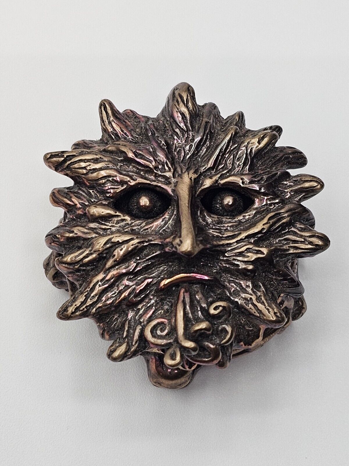 Daniel Riccio Bronze Miniature Wind Moon Star Trinket Box Skull Owl Spiral