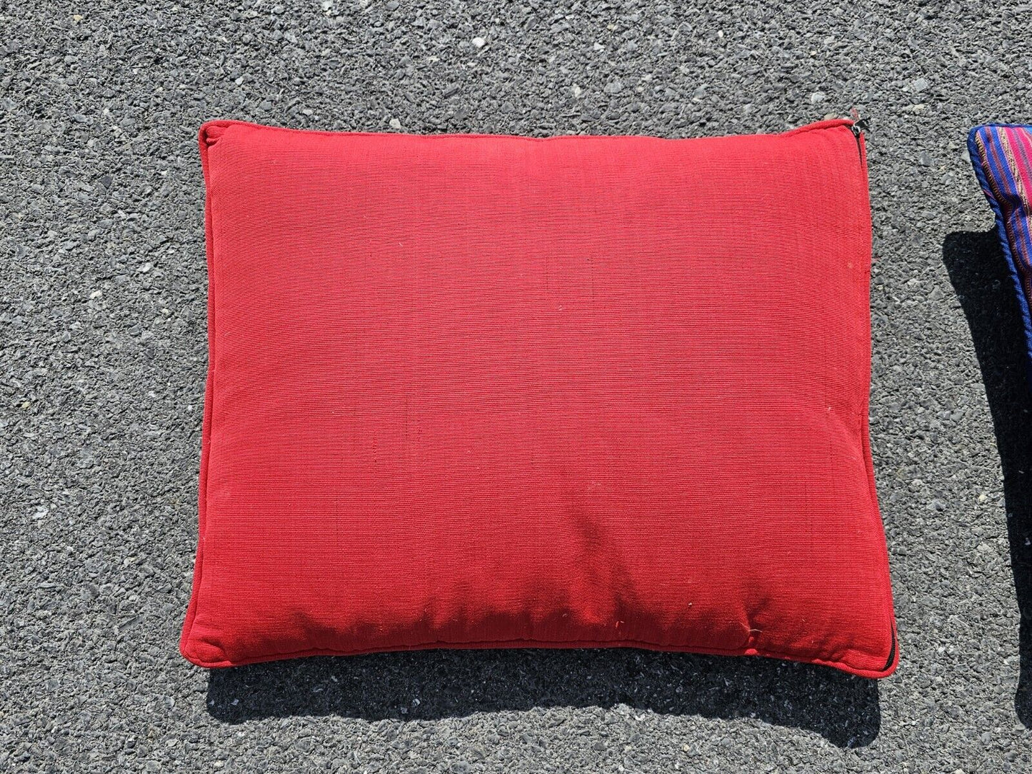 Vtg Tribal Indian Patchwork Quilt & Pillow Set Hand Stitched 99in X 96in