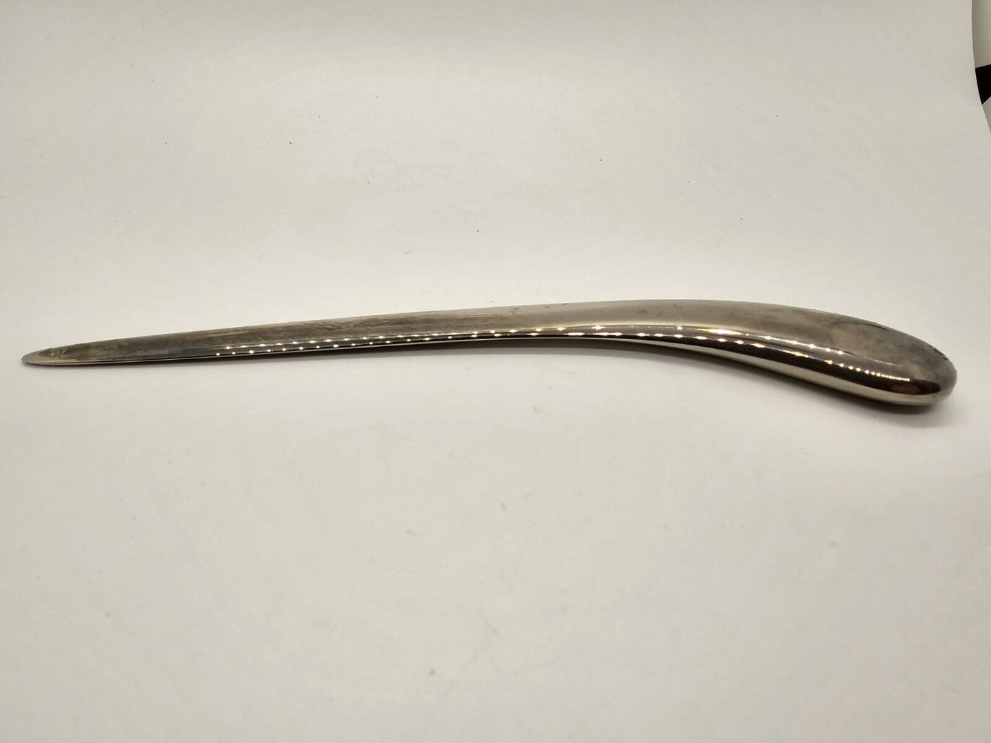 Vtg MCM Danish Silver Plate Letter Opener Hallmarked 8.5" 5 Ounces