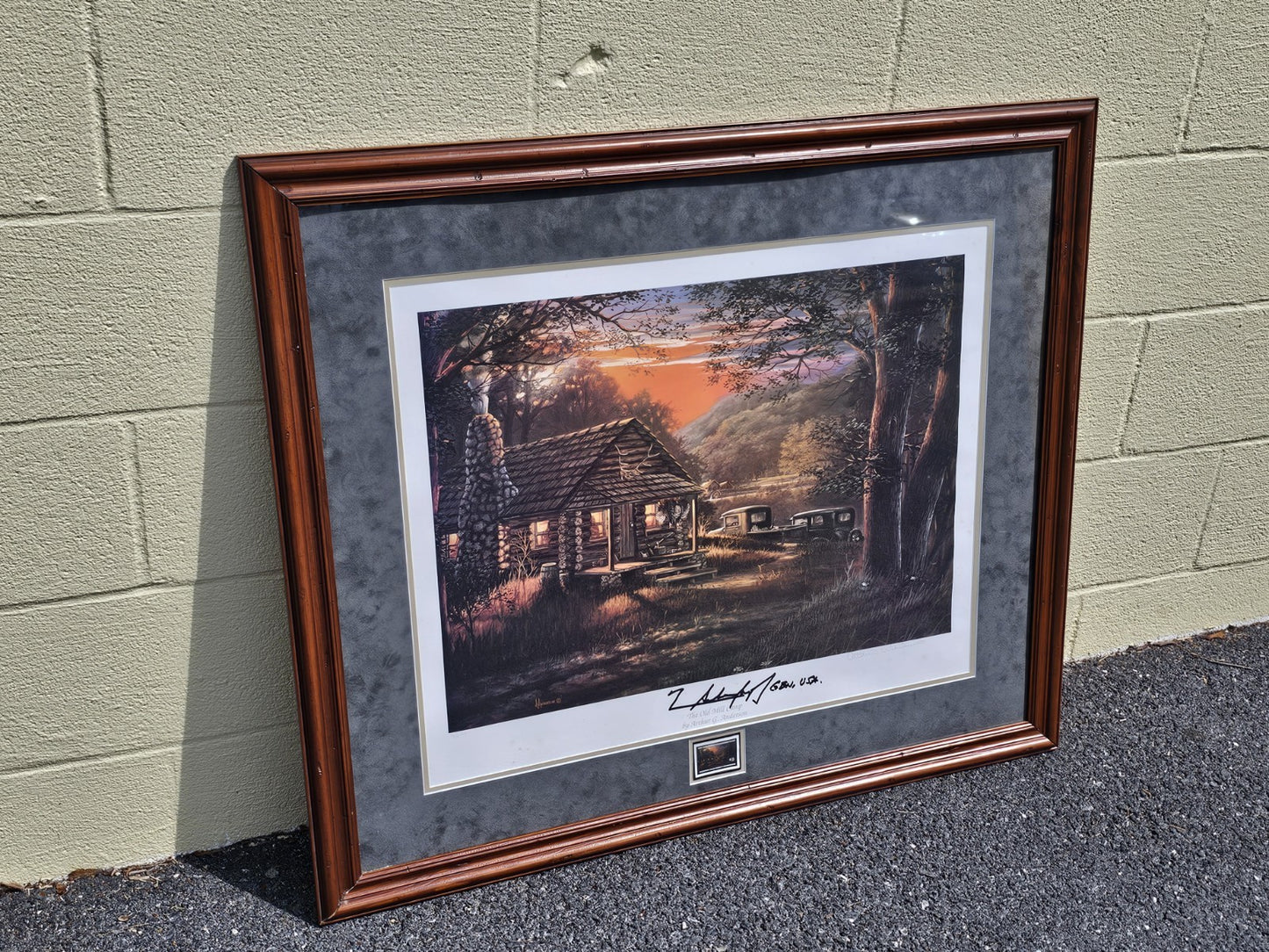 Arthur Anderson Signed AP 5/15 "The Old Mill Camp" Print Norman Schwarzkopf