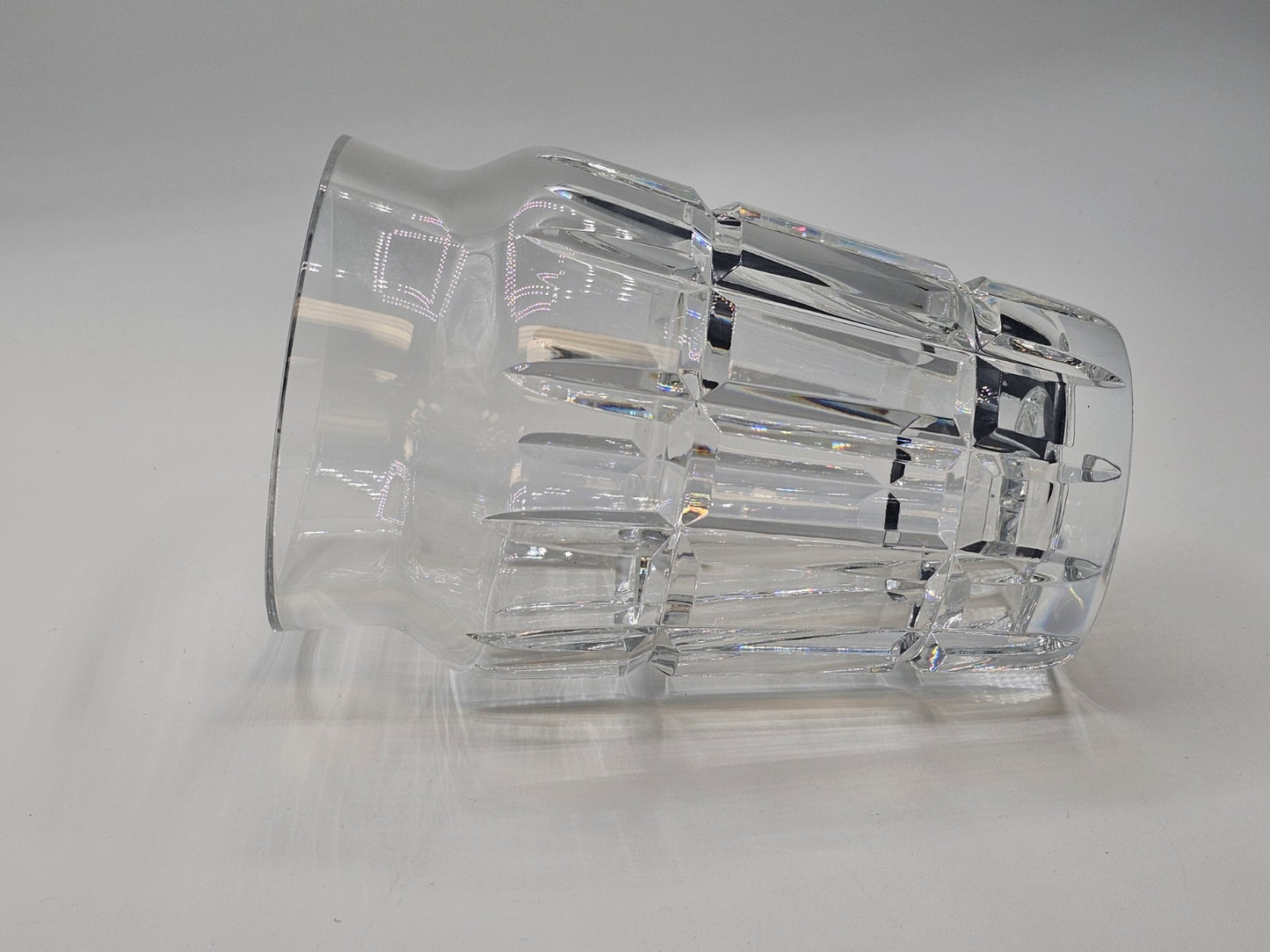 Baccarat Nadine Crystal Floral Vase 6.75” Tall Signed Baccarat France 4.5" Wide