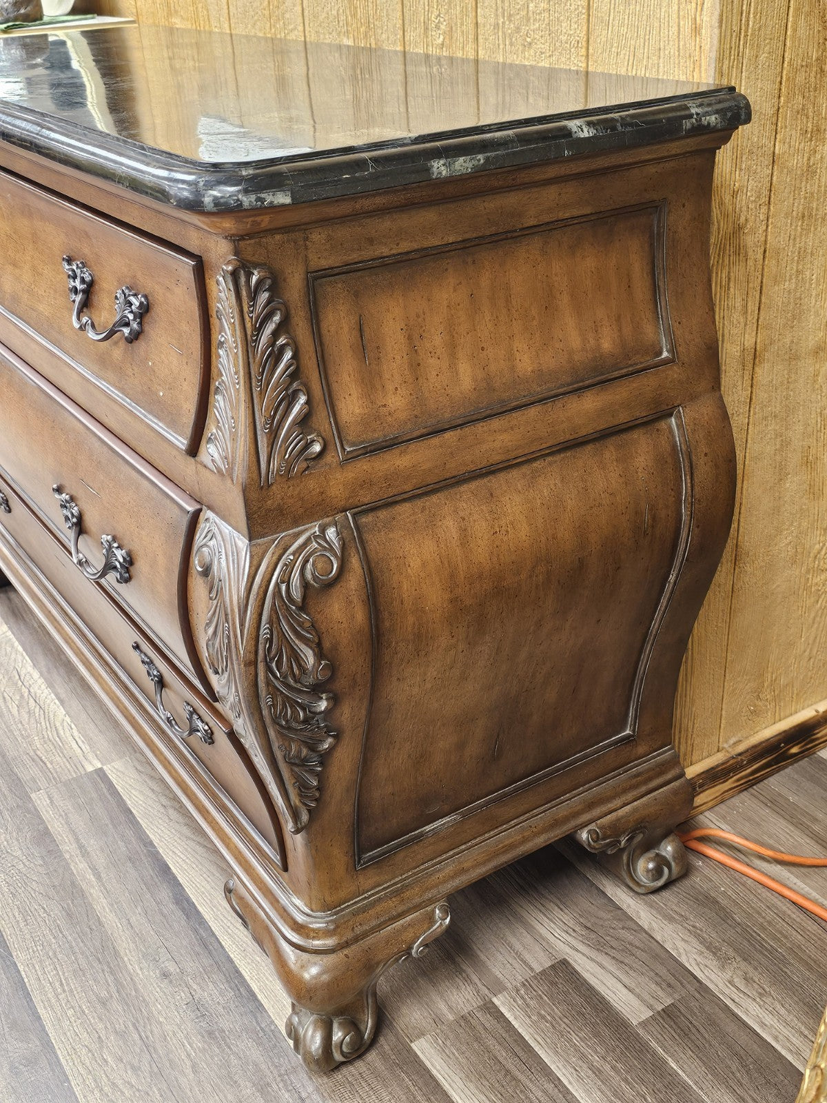 Seven Seas By Hooker Furniture Marble Top Chest of 3 Drawers Sideboard