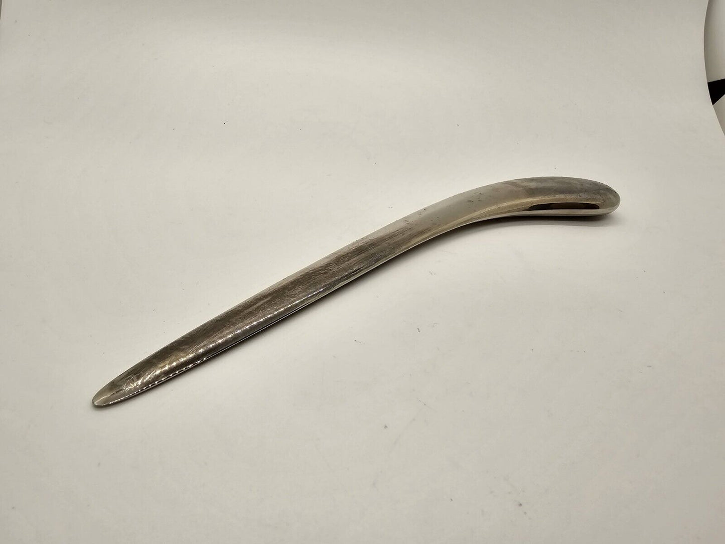 Vtg MCM Danish Silver Plate Letter Opener Hallmarked 8.5" 5 Ounces