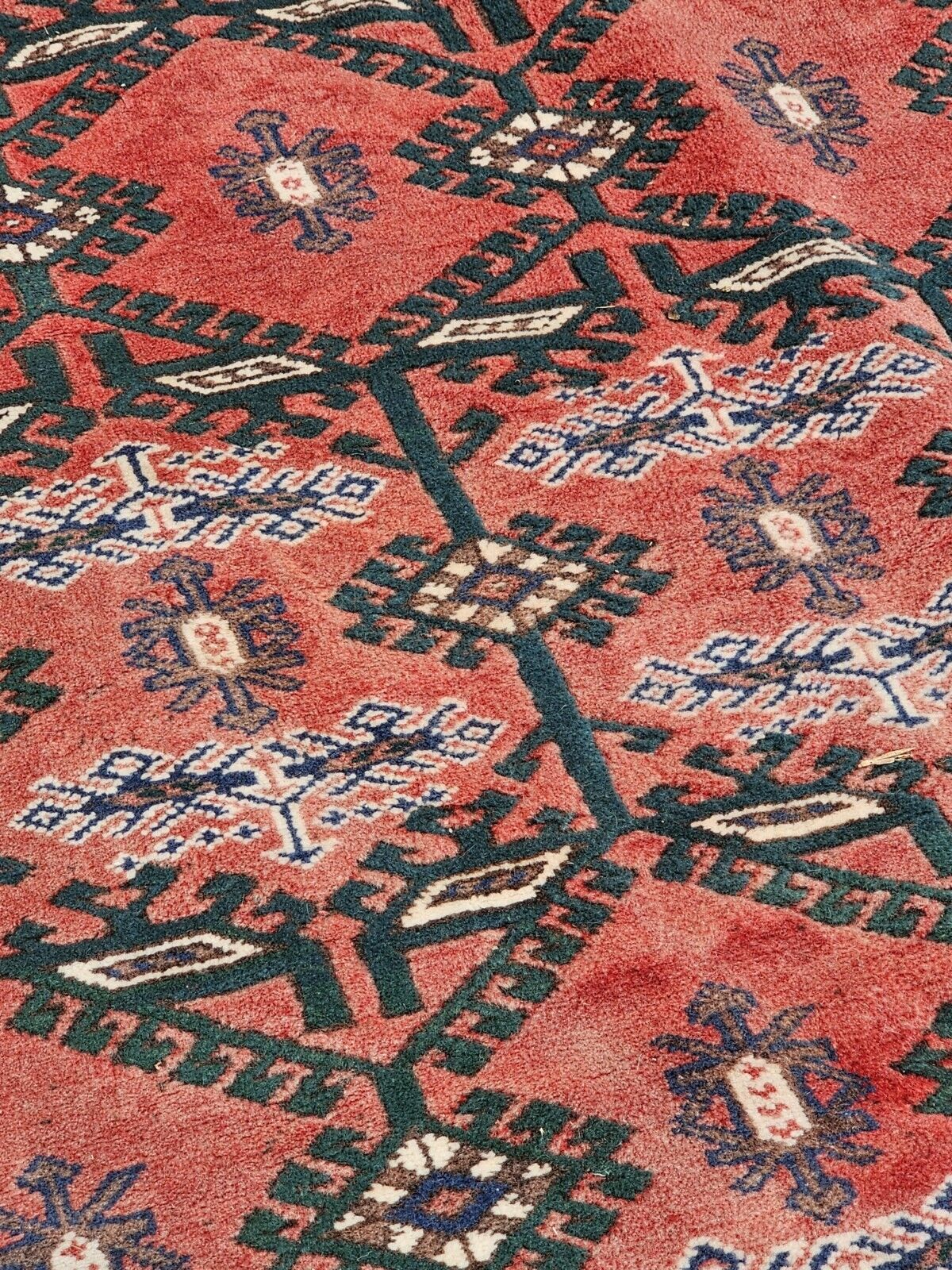 Vtg Turkish Handmade Hand Knotted Wool Rug 8x11 Tavas Hali Doesmealti Bazaar 54