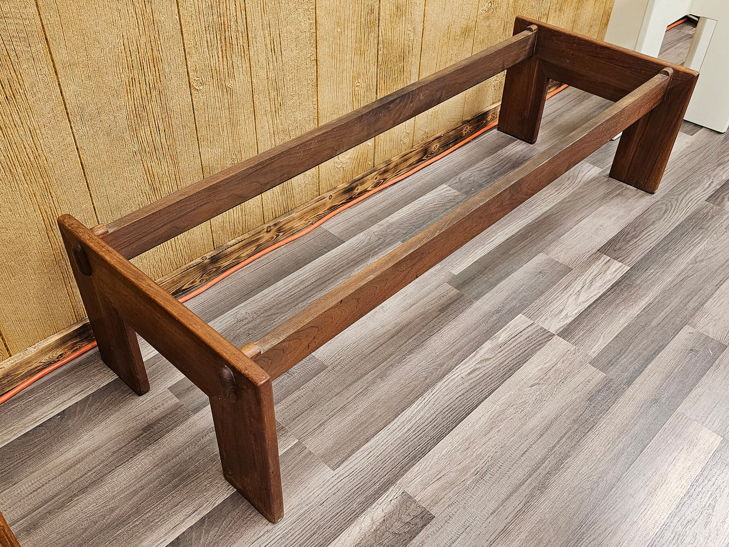 Crafts Associates Adrian Pearsall Rectangle Walnut Frame Slate Top Coffee Table LOCAL PICK UP