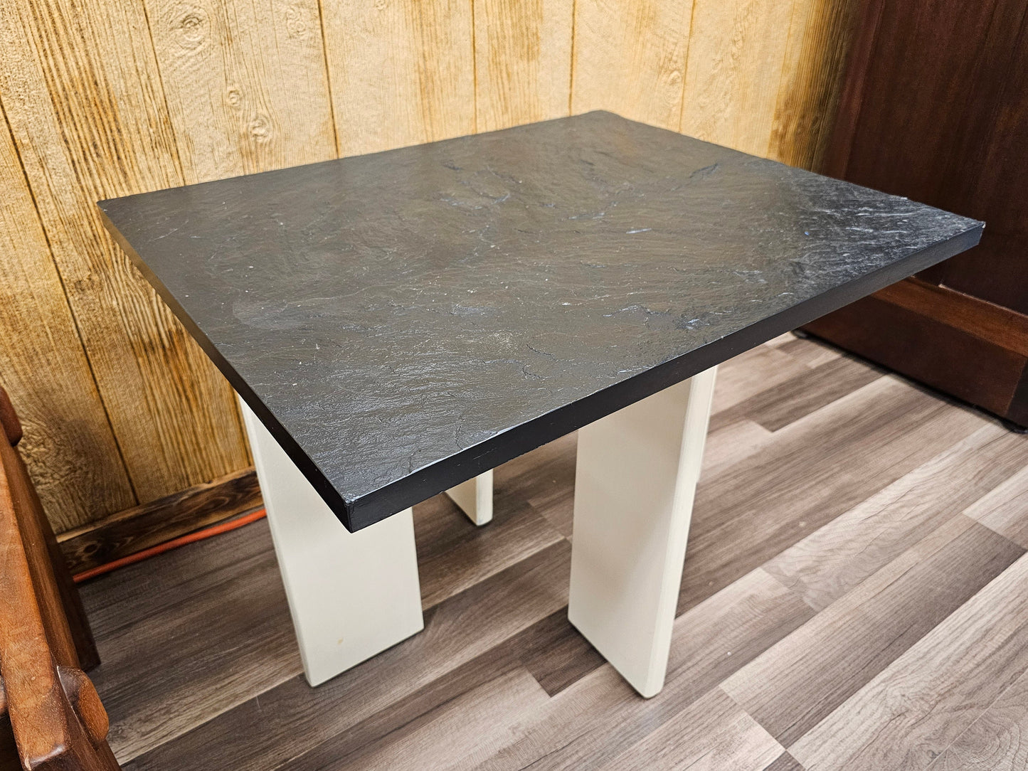 Crafts Associates Adrian Pearsall Rectangle Walnut Frame Slate Top Coffee Table LOCAL PICK UP