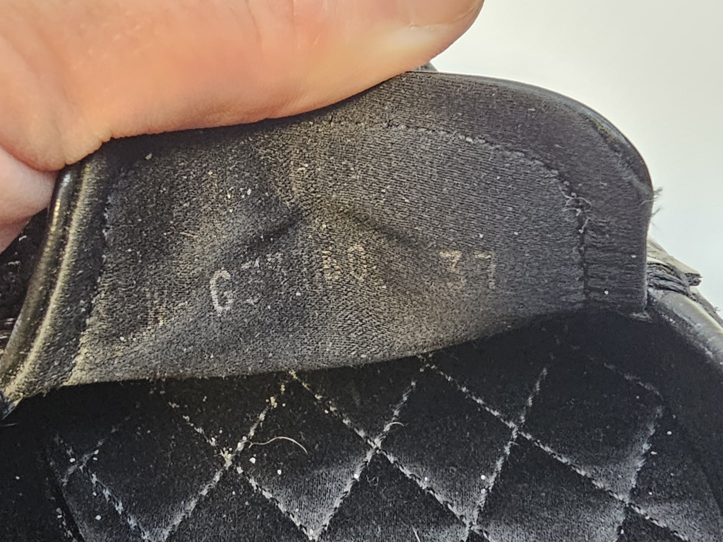 Chanel Loafers Size 37 Crinkled Patent Calfskin Black Used Good Condition