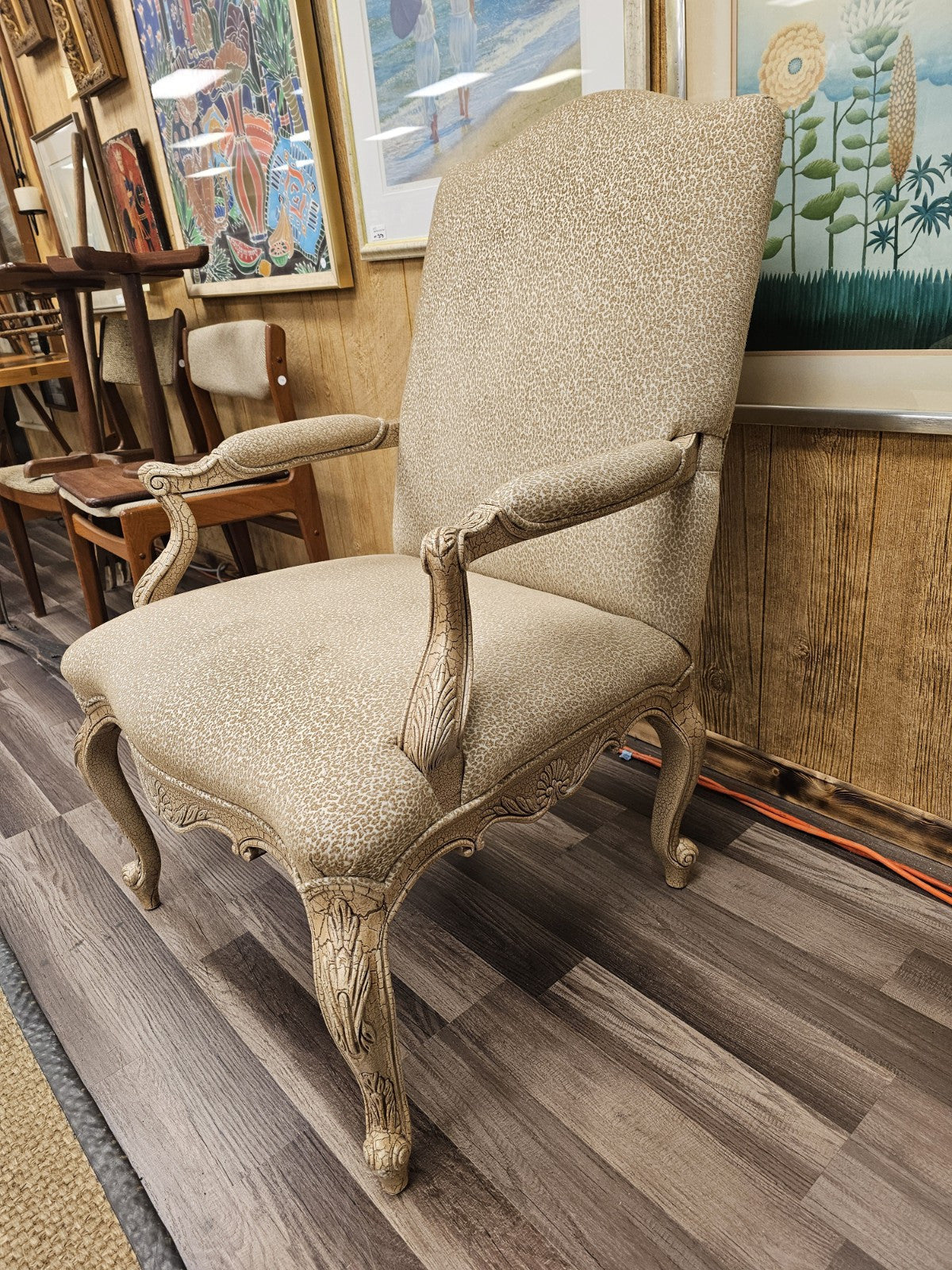 Drexel Heritage Louis XVI Style French Provincial Accent Arm Chair Pair