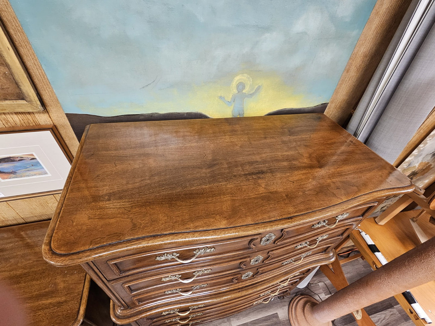 Thomasville French Provincial Style Bedroom Set Highboy & Long Dressers