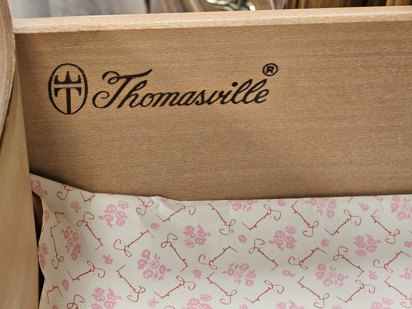 Thomasville French Provincial Style Bedroom Set Highboy & Long Dressers