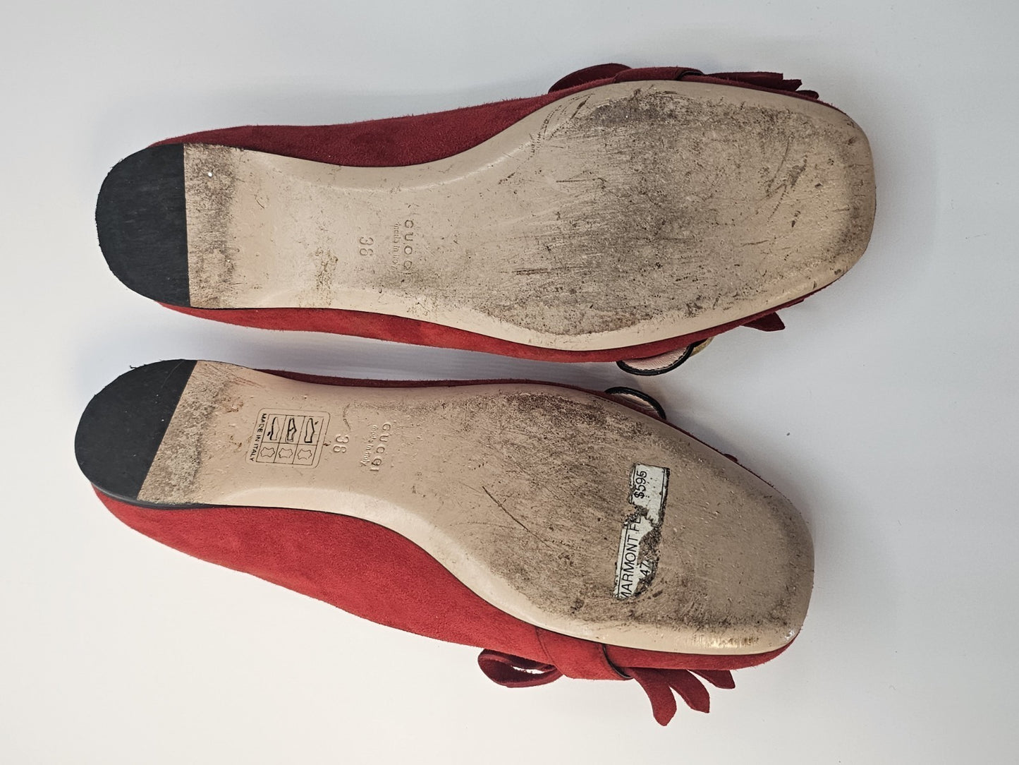 Gucci Fringed Flats Loafers Size 36 Used Good Condition Wear On Bottom