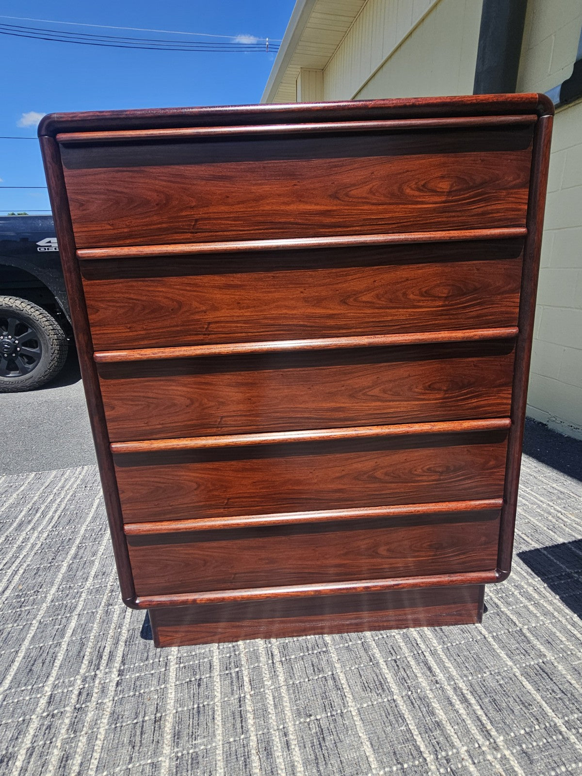 MCM Danish Rosewood Dresser Set By Kibaek Mobelfabrik Long Dresser Bedroom 