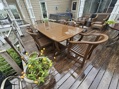 Royal Teak Outdoor Teak Dining Table & 6 Chairs Patio Set Very High Quality 