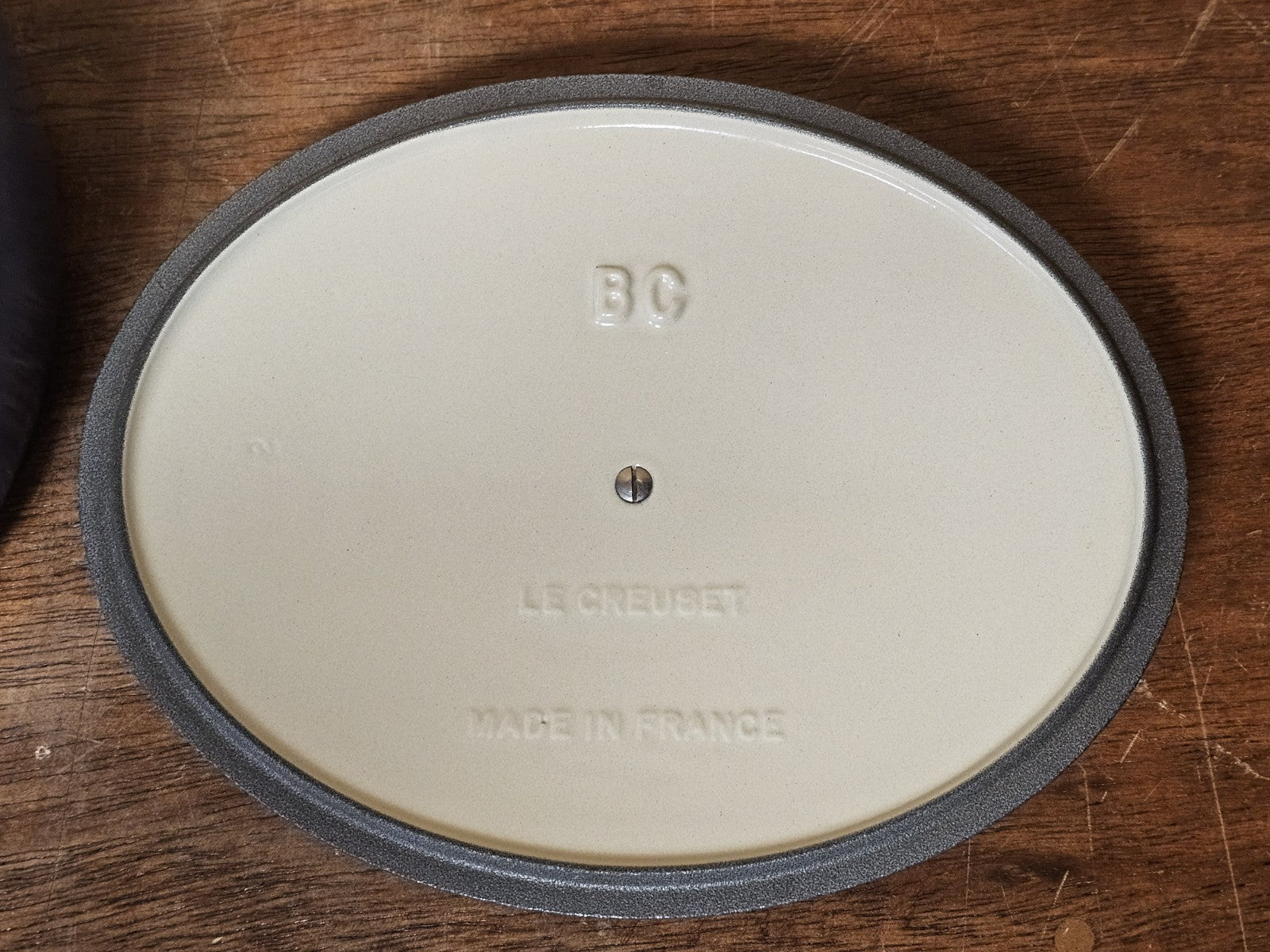 Le Creuset Enameled Cast Iron Signature Oval Casserole Blue Good Condition Used