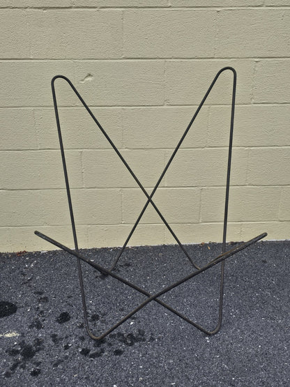 Vintage Mid Century Butterfly Chair Metal Iron Pair by Knoll? Bases Only