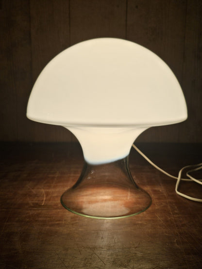 MCM Postmodern Italian Murano Glass Mushroom Table Lamp Gino Vistosi 14.5" Tall