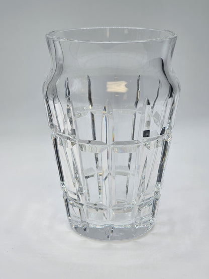 Baccarat Nadine Crystal Floral Vase 6.75” Tall Signed Baccarat France 4.5" Wide