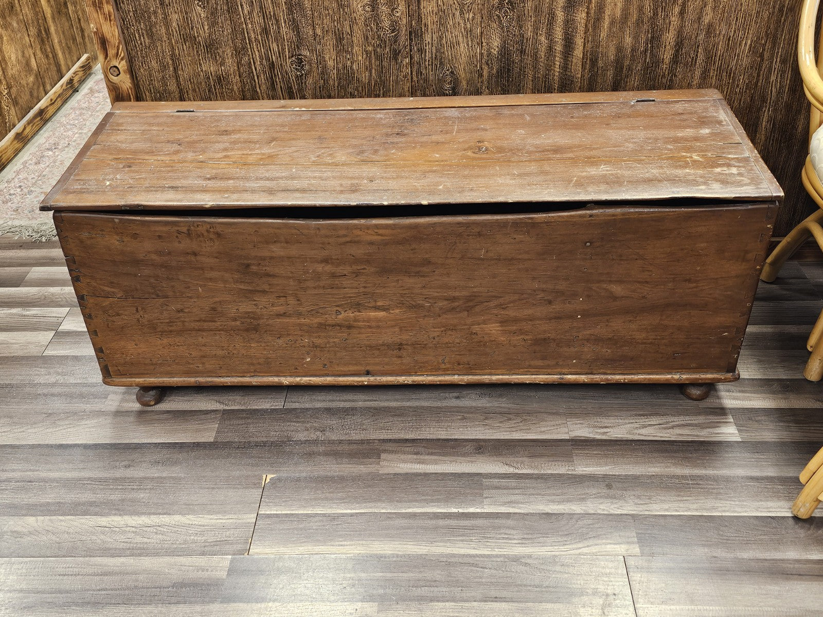 Early American 18th Century? Early 19th Century Farmhouse Pine Blanket Chest
