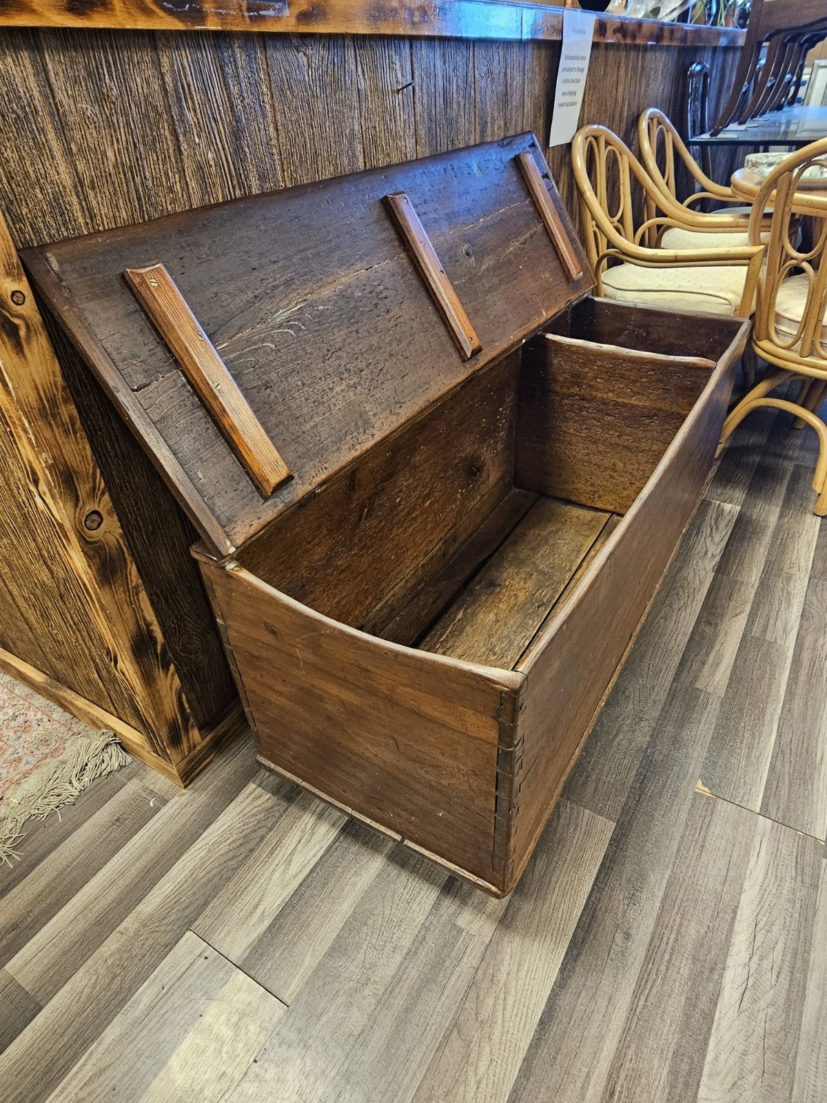 Early American 18th Century? Early 19th Century Farmhouse Pine Blanket Chest