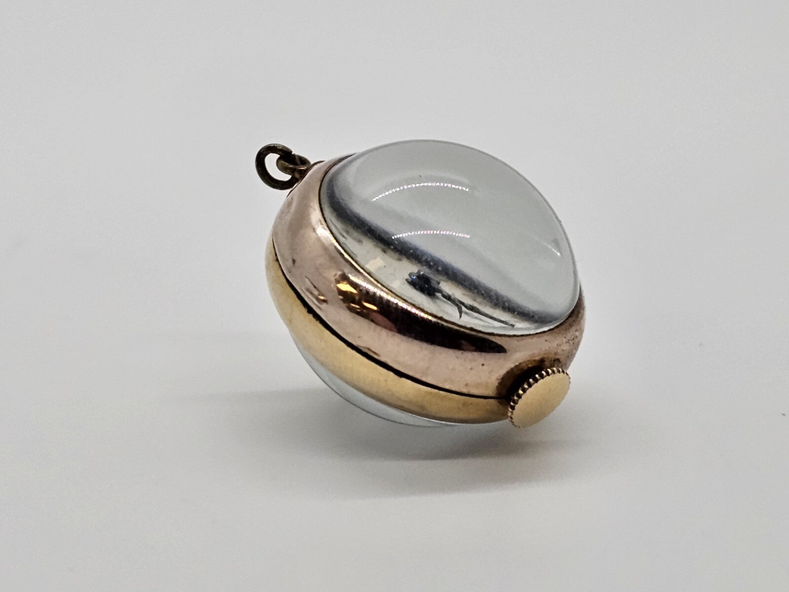 Lady's La Marne Spherical Mechanical Pocket Watch Nurses Watch Gold? 11 Grams