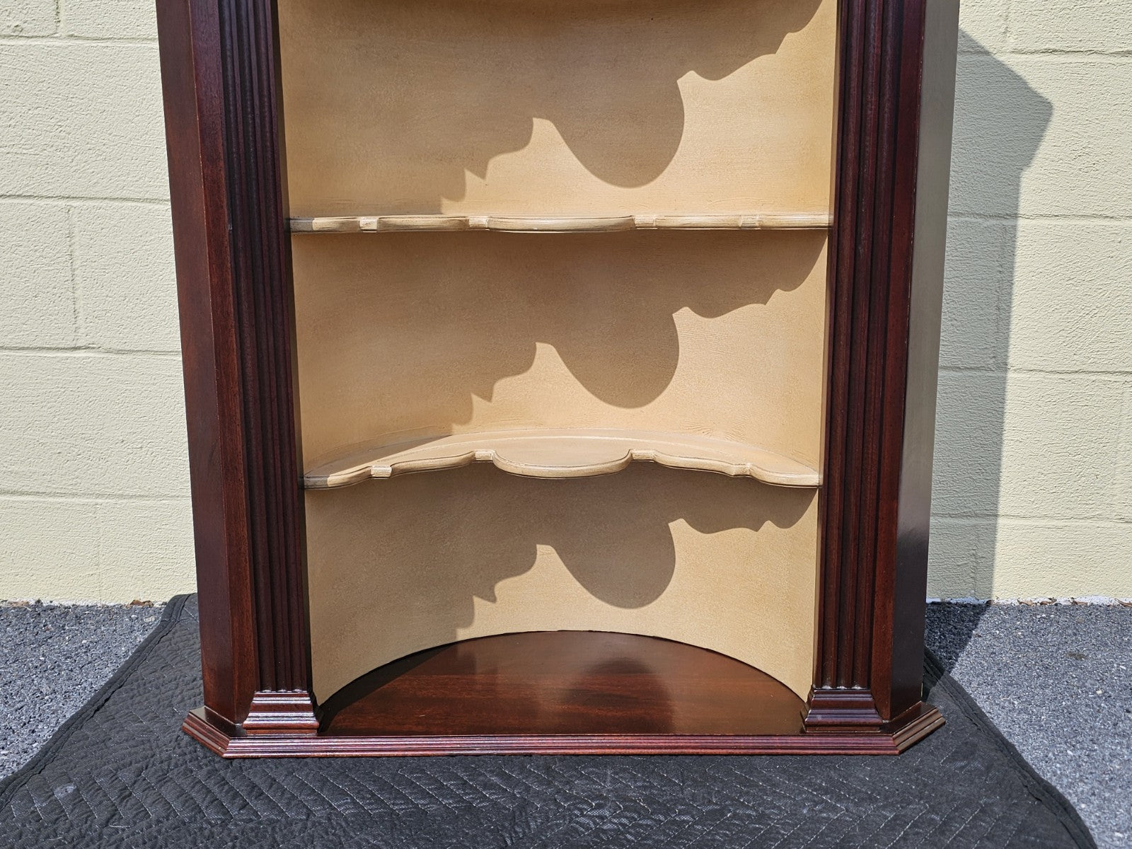 Vtg French Country Louis XV Style Wall Hanging Display Shelf W Scallop Shell