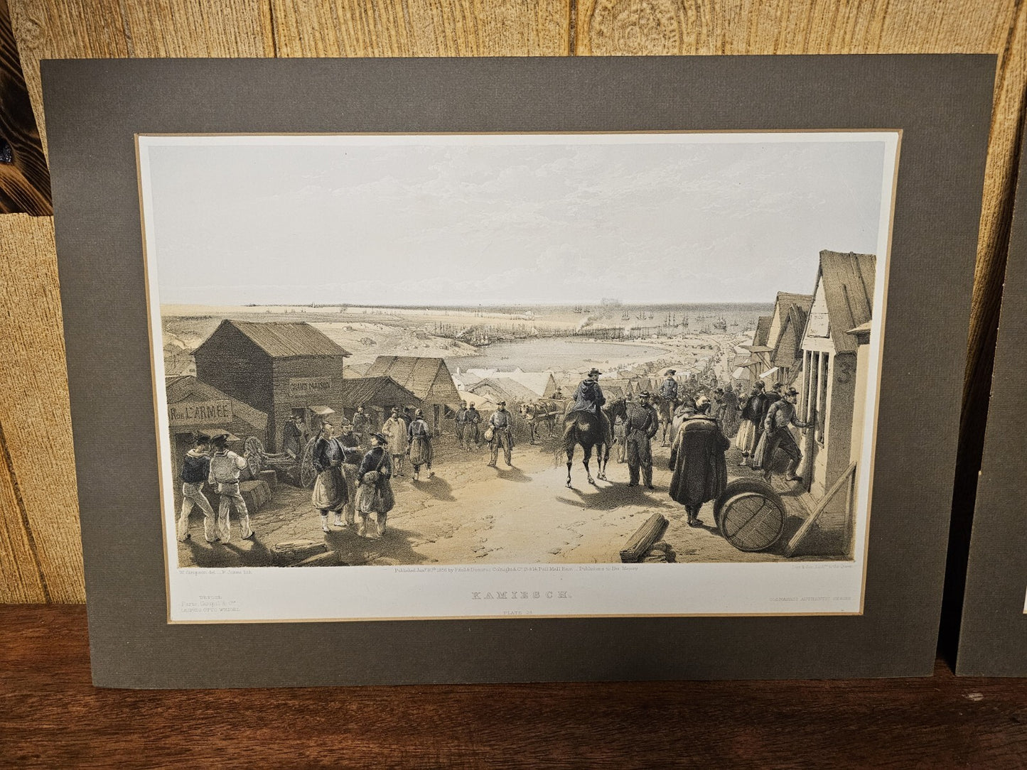 William Simpson 1850s Lithograph Pair Of The Crimean War In The East 