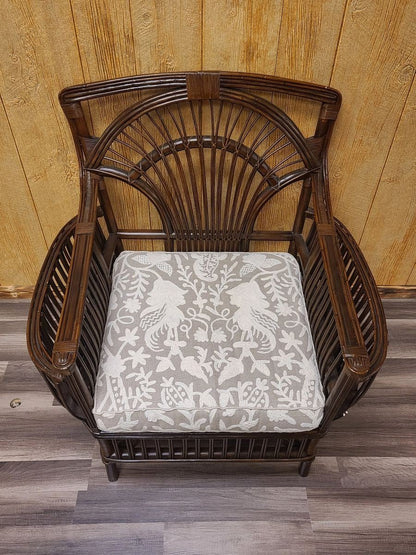Modern High Quality Rattan Lounge Chair & Ottoman