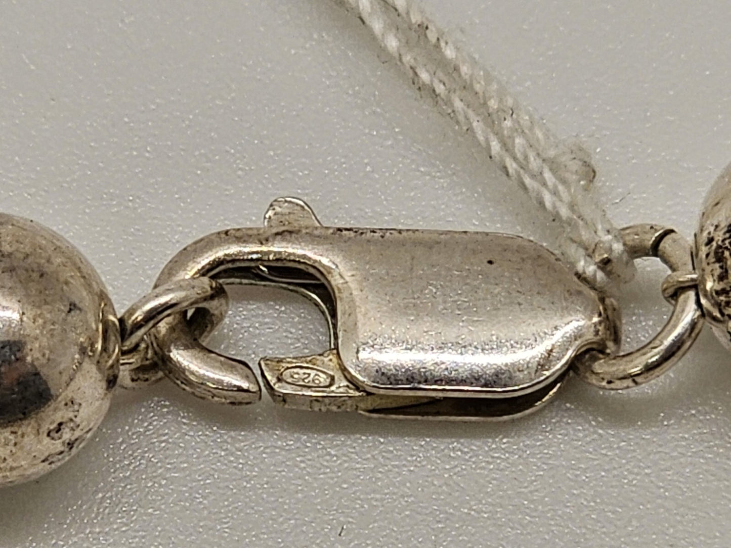 Vintage 925 Sterling Pearl Necklace 20.5 Inch Long 31.5 Grams 