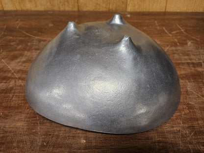MCM Bruce Fox Design Aluminum Metal Biomorphic Footed Bowl 12.75 In