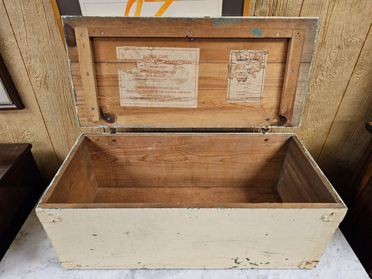 Vtg Houbigant Store Trunk Storage Chest 