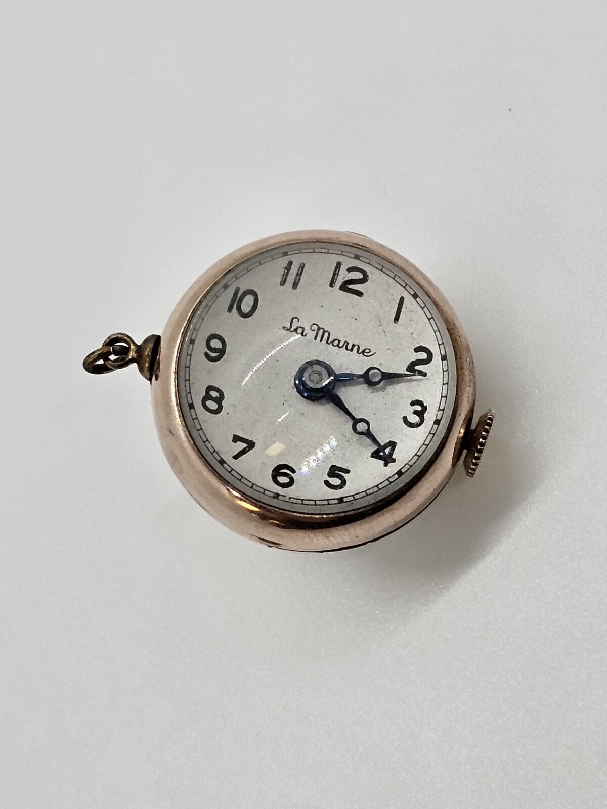 Lady's La Marne Spherical Mechanical Pocket Watch Nurses Watch Gold? 11 Grams