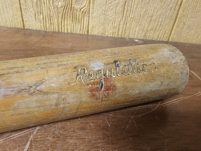 Vtg Regulation Wooden Baseball Bat Harrison Street Baltimore MD 33"