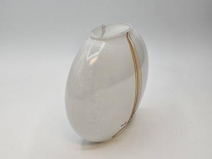 Kosta Boda Swedish Art Glass Rainbow Vase Bertil Vallien Vintage Signed 5.5 In T