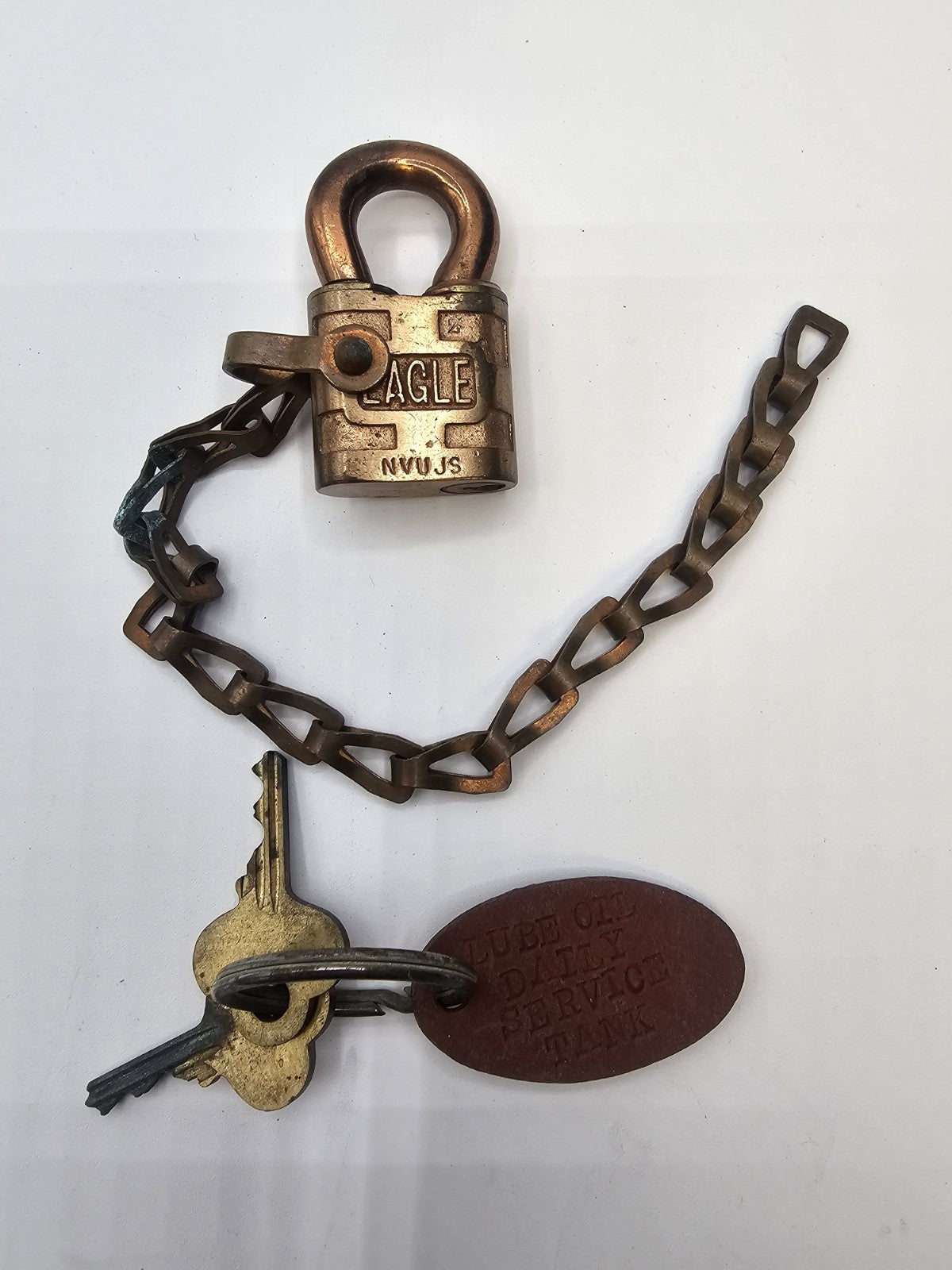 Pair Of Antique WW1 WW2 Eagle US Navy Padlocks With 2 Keys Each 