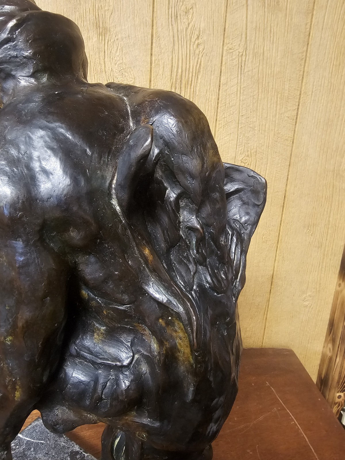 George Northrup "Out Of The Marsh" #5 Duck Hunter Bronze Sculpture 66 Pounds 