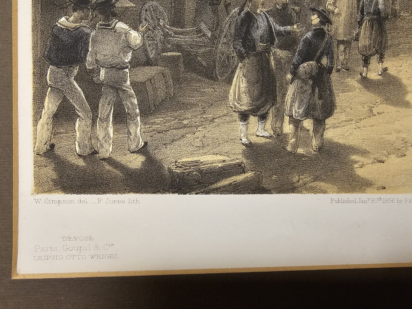 William Simpson 1850s Lithograph Pair Of The Crimean War In The East 