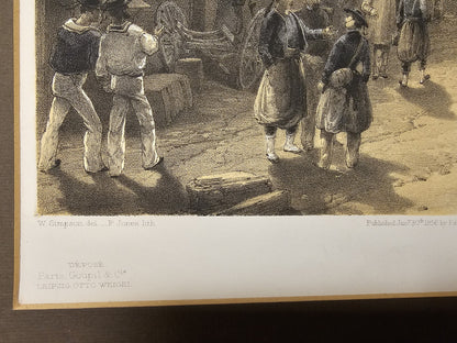 William Simpson 1850s Lithograph Pair Of The Crimean War In The East 