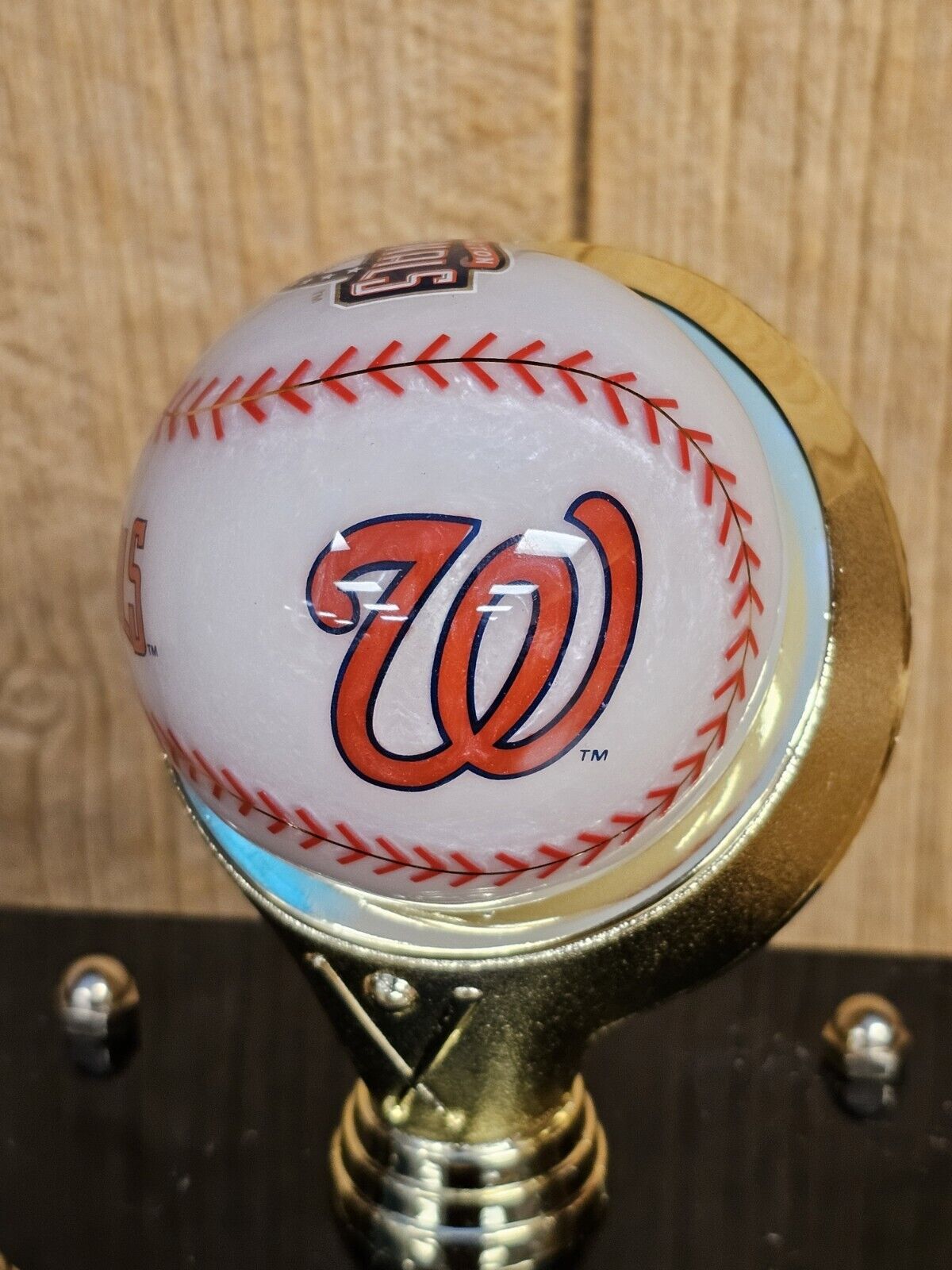 Washington Nationals Acrylic Logo Baseball &Case Great Quality Presentation Ball