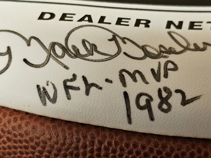 Mark Mosley #3 1982 MVP & Darrell Green #28 Signed Auto Autographed Football
