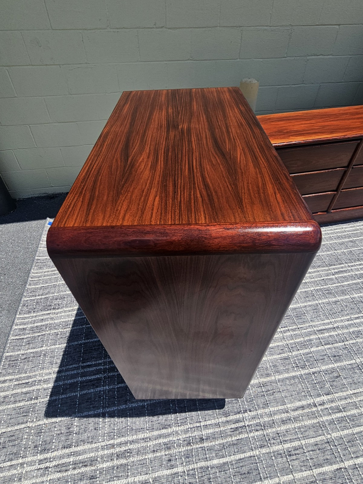 MCM Danish Rosewood Dresser Set By Kibaek Mobelfabrik Long Dresser Bedroom 