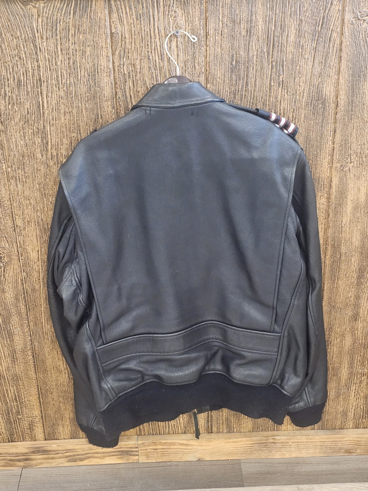Vtg American Airlines Gibson & Barnes Men's Skyliner Flight Leather Jacket  42R