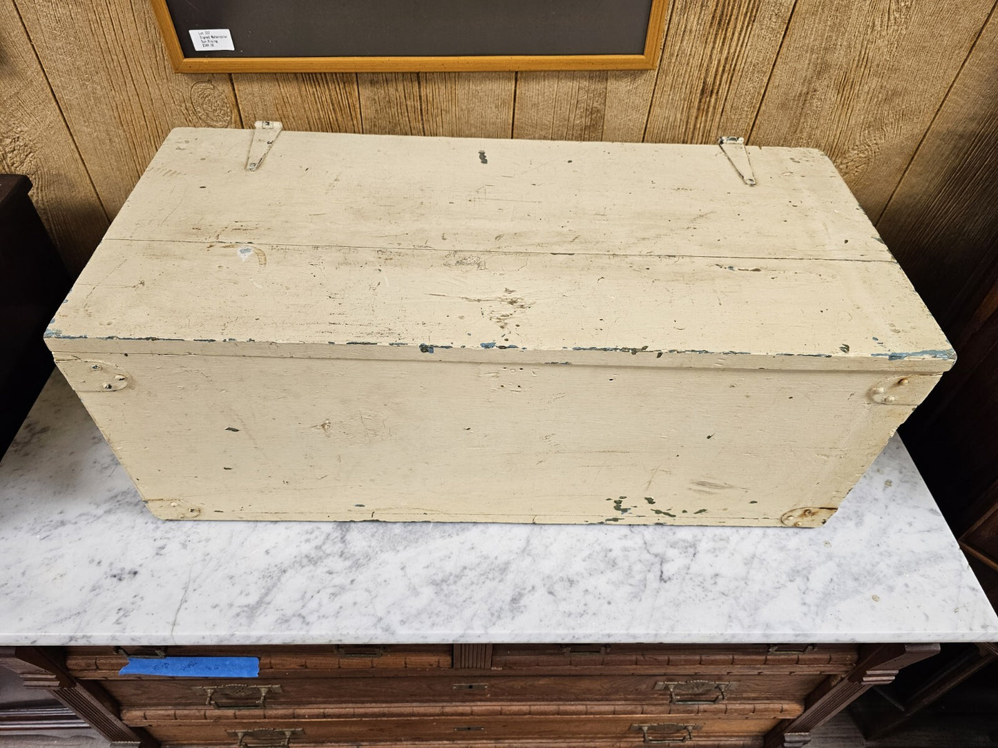 Vtg Houbigant Store Trunk Storage Chest 