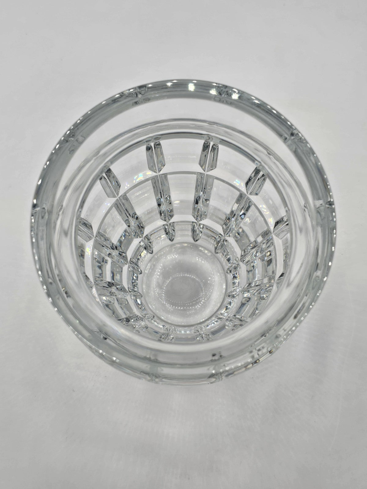 Baccarat Nadine Crystal Floral Vase 6.75” Tall Signed Baccarat France 4.5" Wide