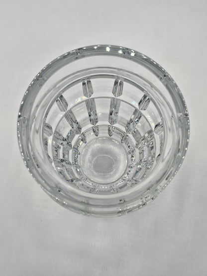 Baccarat Nadine Crystal Floral Vase 6.75” Tall Signed Baccarat France 4.5" Wide
