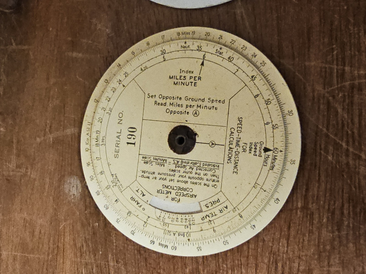 Vtg American Airlines Air Navigation True Air Speed Computer Slide-Rule Set Of 3