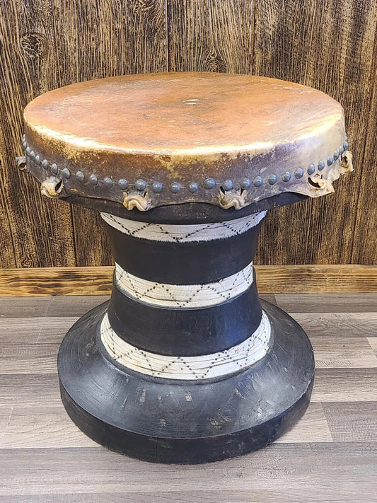 Vintage African Drum Table