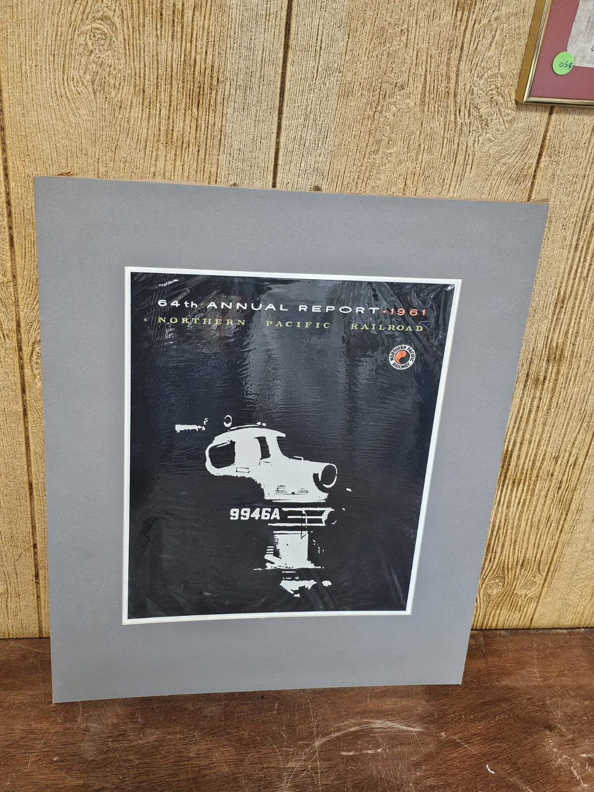 Original Artwork Of The Northern Pacific Railroad 1961 9964A Zephyr Locomotive 